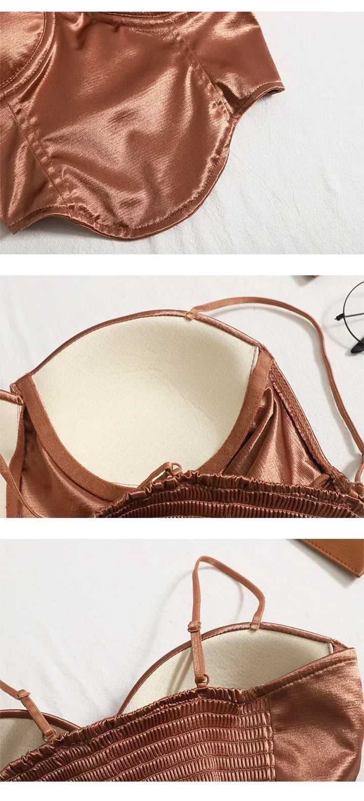 Satin Top - Clay 