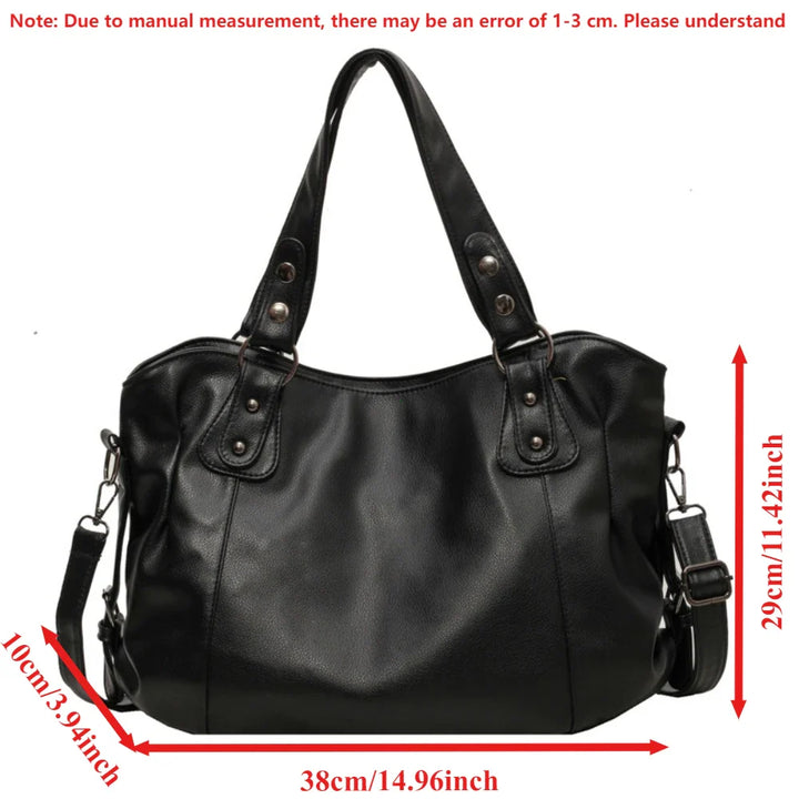 Retro design faux leather bag