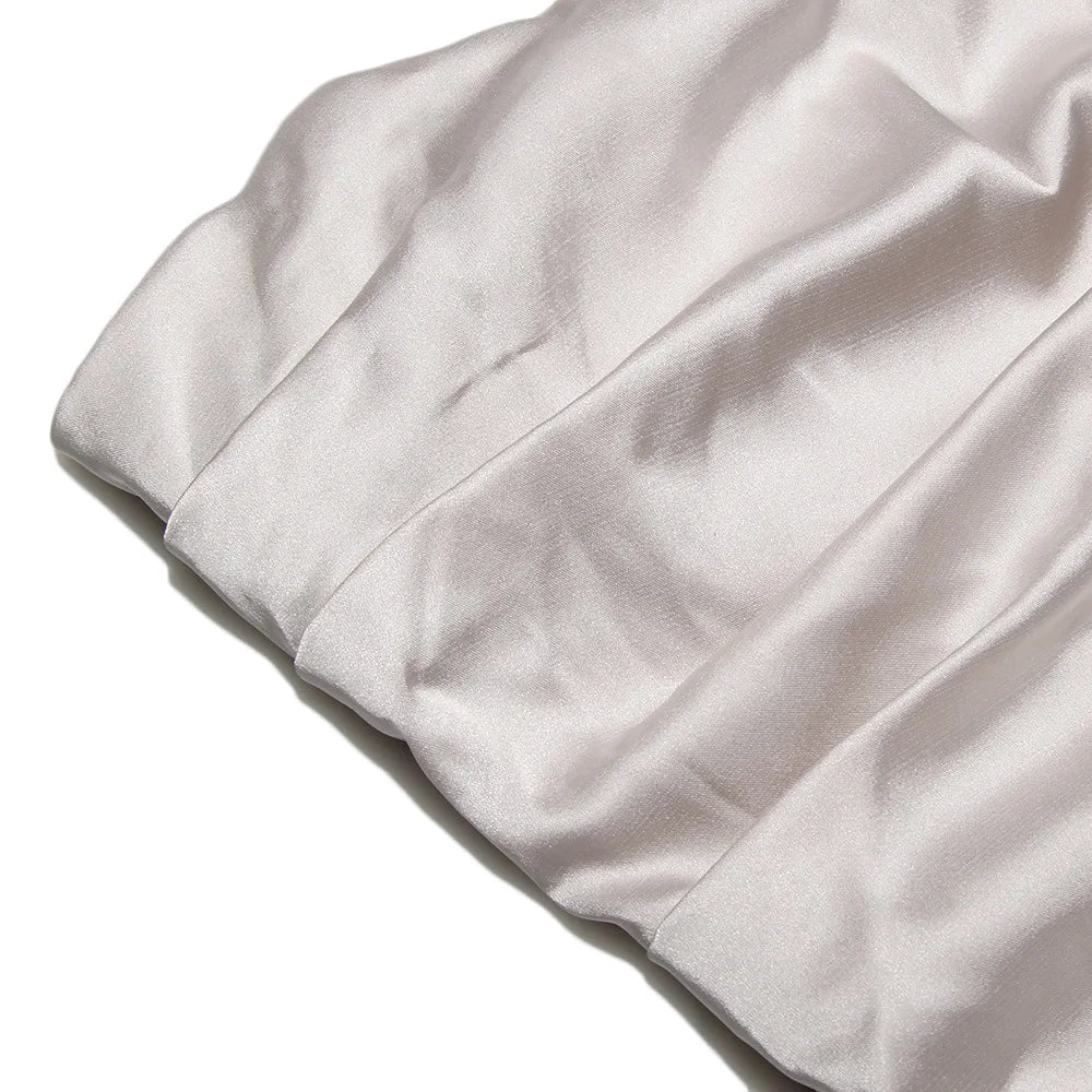 שמלת סטרפלס מיני סאטן  - לאבי