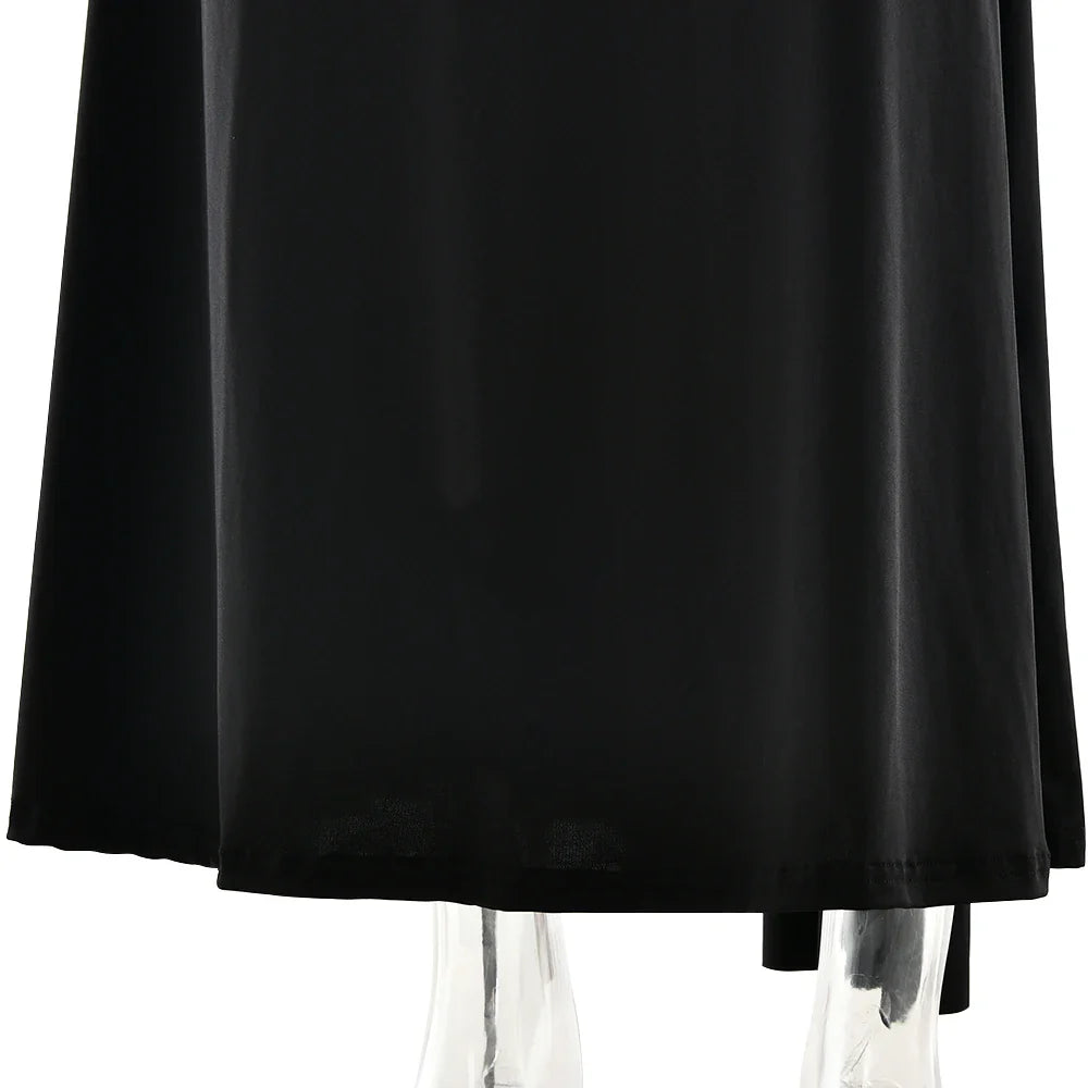 שמלת מקסי כתפיה אחת גב פתוח בעיטור כיווצים ואבזם - גוון