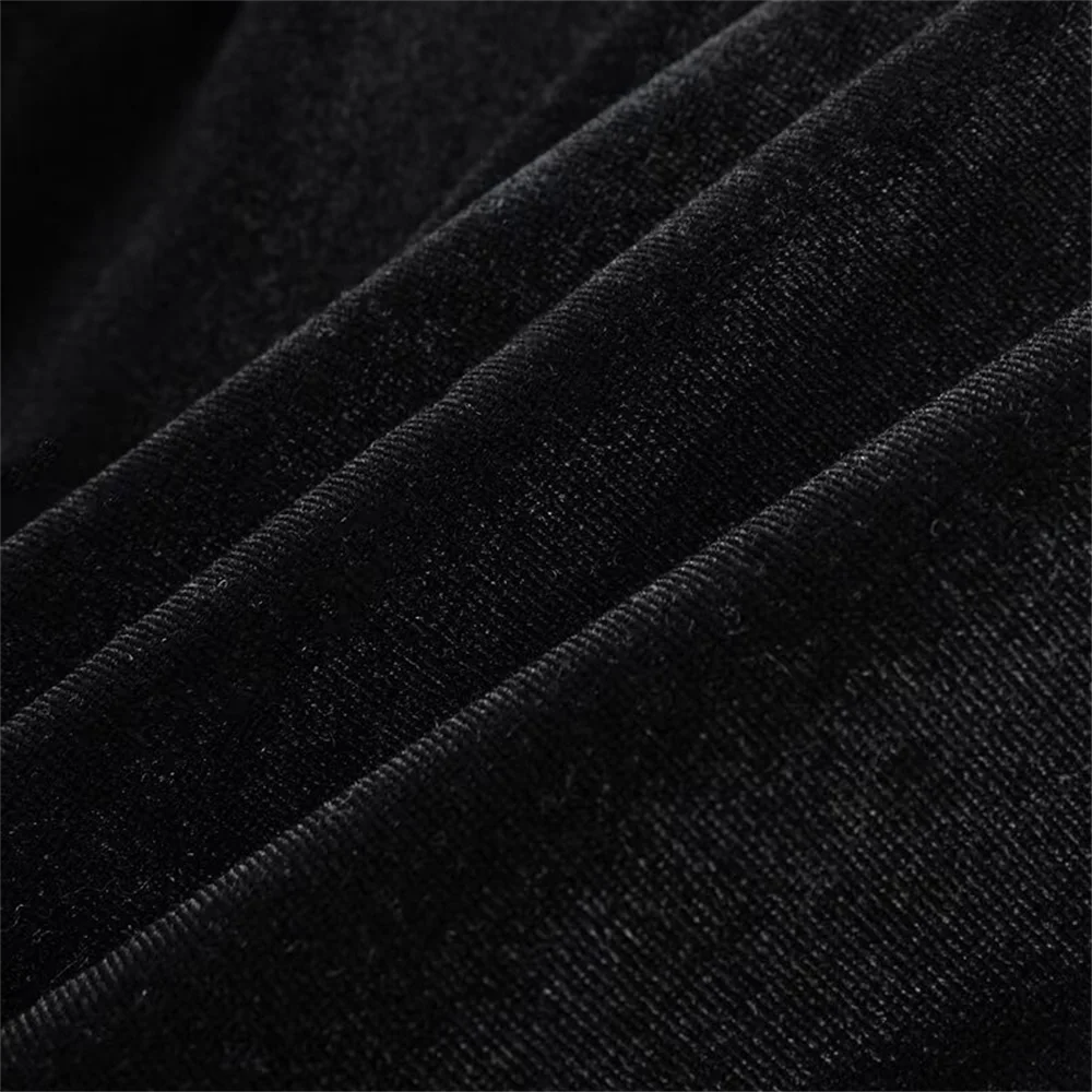 שמלת מיני קטיפה אלגנטית בעיטור יהלומים - אריאה