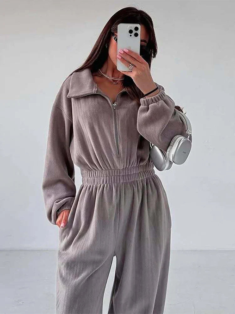 סרבל חורפי רוכסן קדמי - Frances