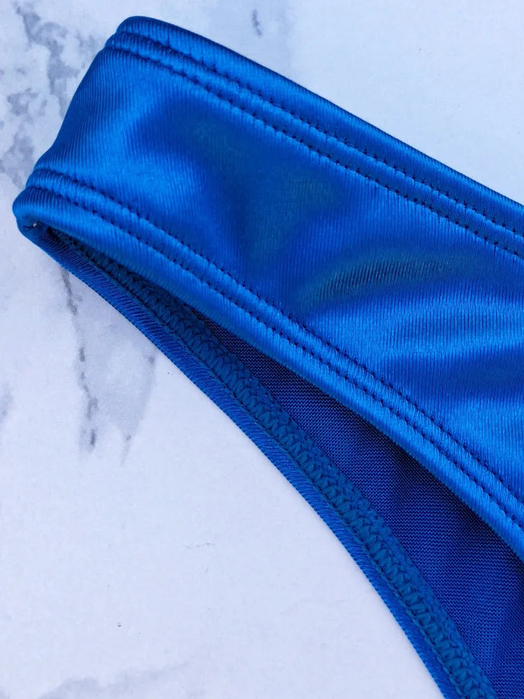 בגד ים סטרפלס גזרה גבוהה - ARIEL