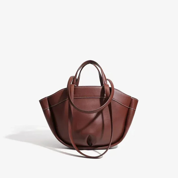 Faux leather bag with unique design