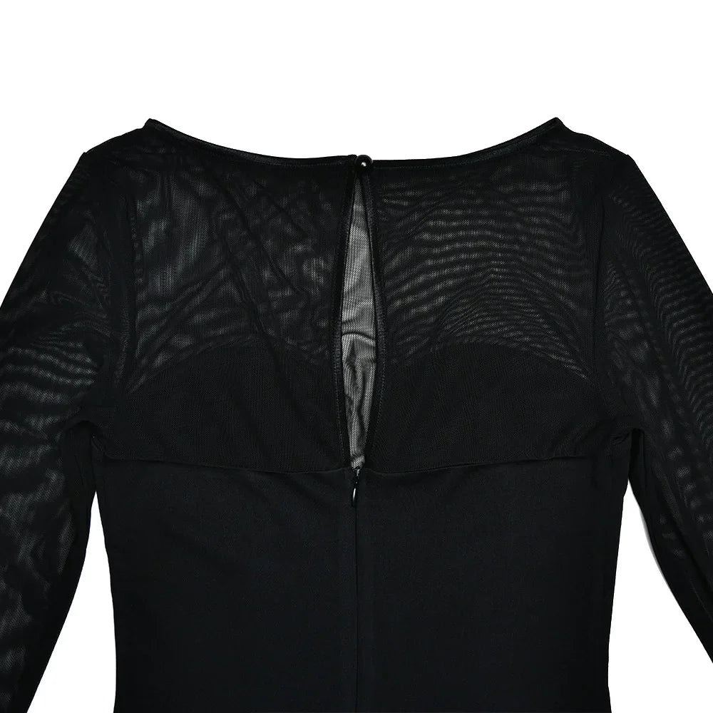 שמלת מידי בשילוב שיפון - תניר