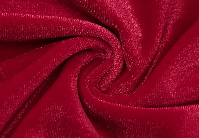 שמלת מקסי קטיפה צווארון נופל גב פתוח - מרלה