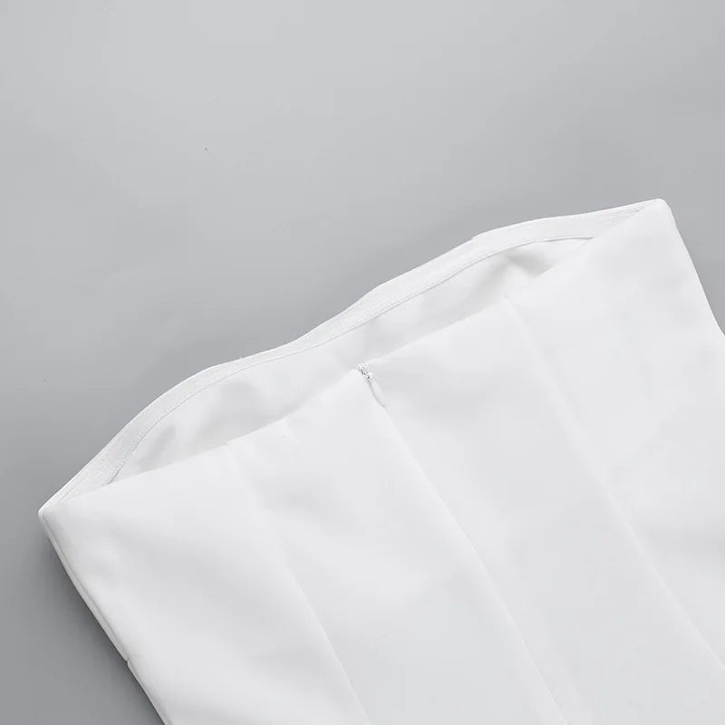 שמלת מיני סטרפלס בגזרת A - לולה