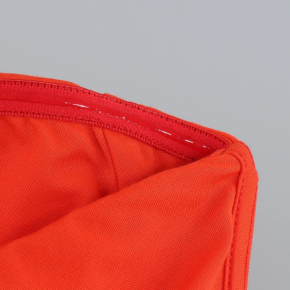 שמלת מקסי סטרפלס שסע עמוק - ג'ודי