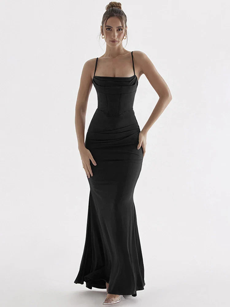 שמלת מחוך מקסי - פלורה