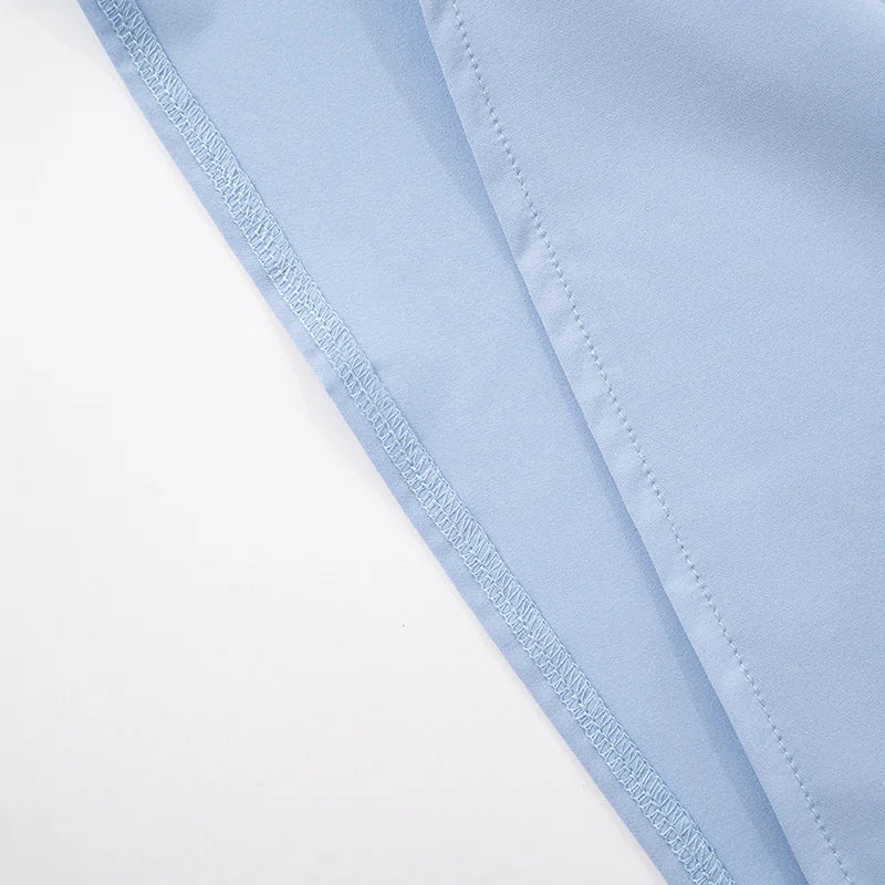 שמלת מקסי בעיצוב רשת וליפוף צעיף בצוואר - ללין