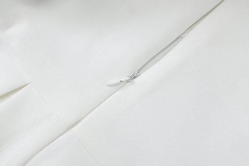 שמלת מקסי בגזרת A כתפיים חשופות גב פתוח - אל