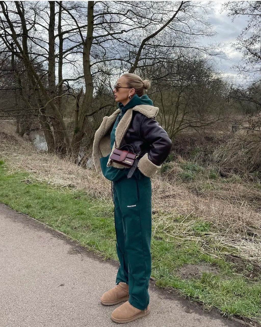 מעיל עור פרווה פנימית - קנדי