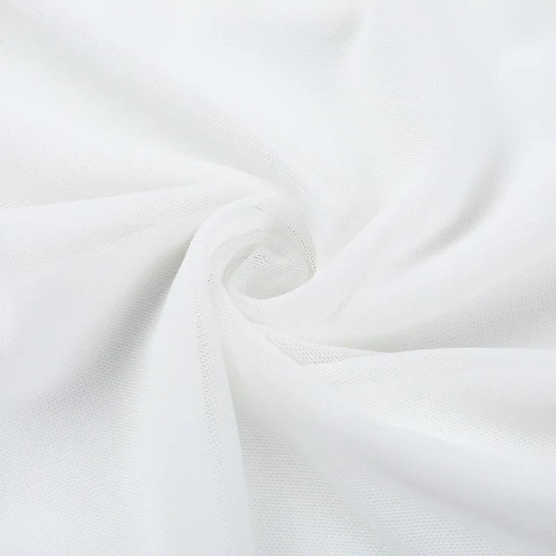 שמלת מיני בלון כתפיים חשופות בעיטור תחרה - פאדג'