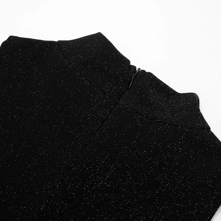 Sequin mini dress with pleats - SHAYA