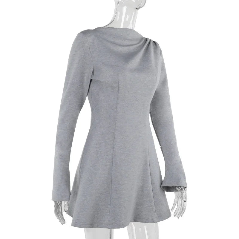 שמלת מיני חורפית בגזרת A - שלי