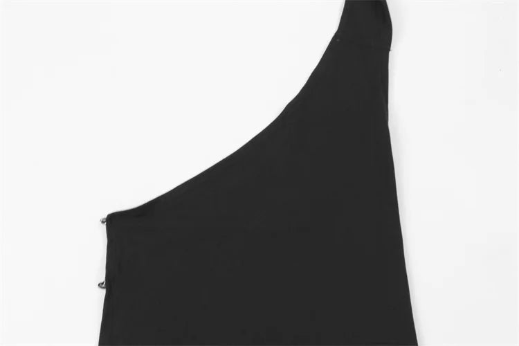 שמלת מקסי בעיטור שרשרת בגב קשירה בצוואר - Annalise