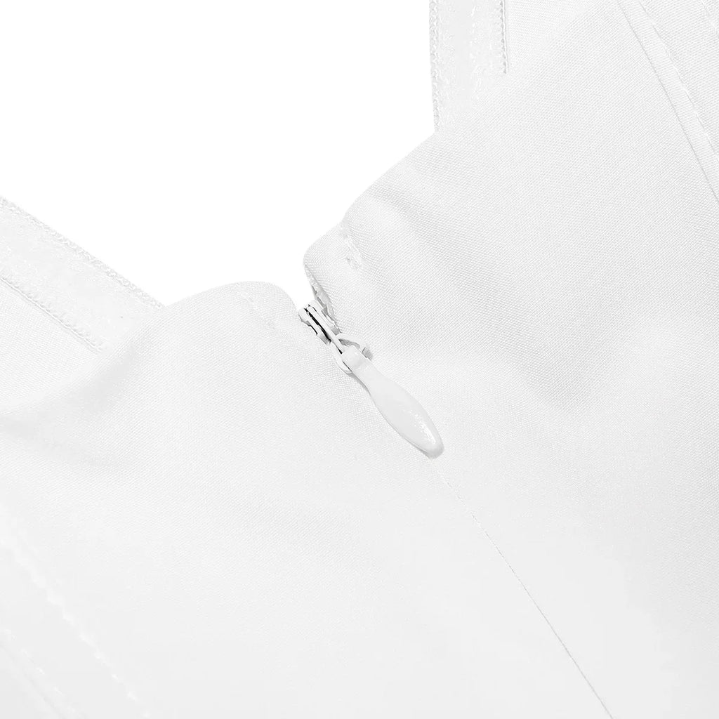 שמלת מידי סטרפלס בשילוב כיסים - פאני