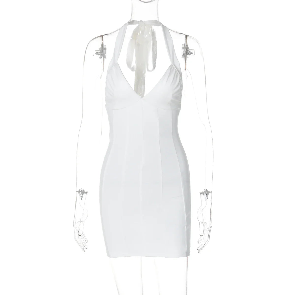 שמלת מיני צמודה גב פתוח - Lana