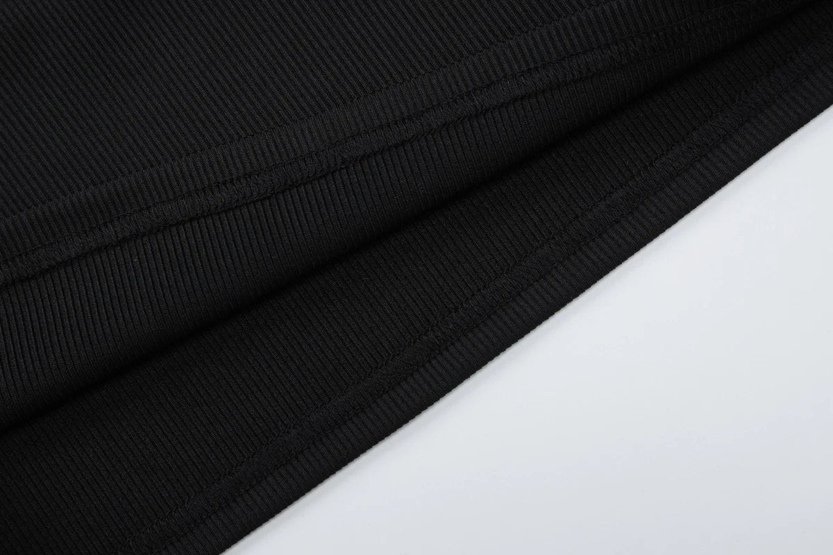 שמלת מיני סרוגה צמודה כתפיים חשופות - נועם