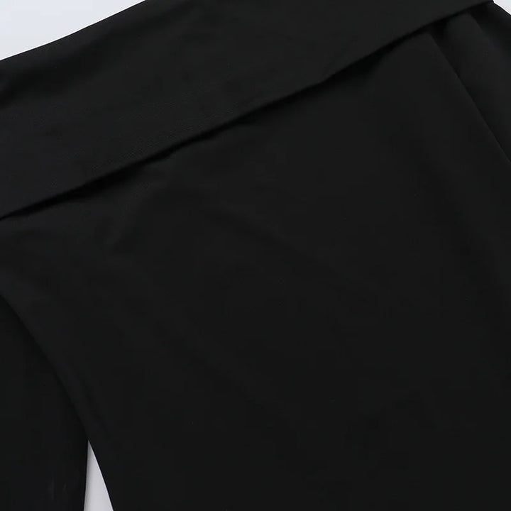 Monochrome off-shoulder balloon mini dress - Lis