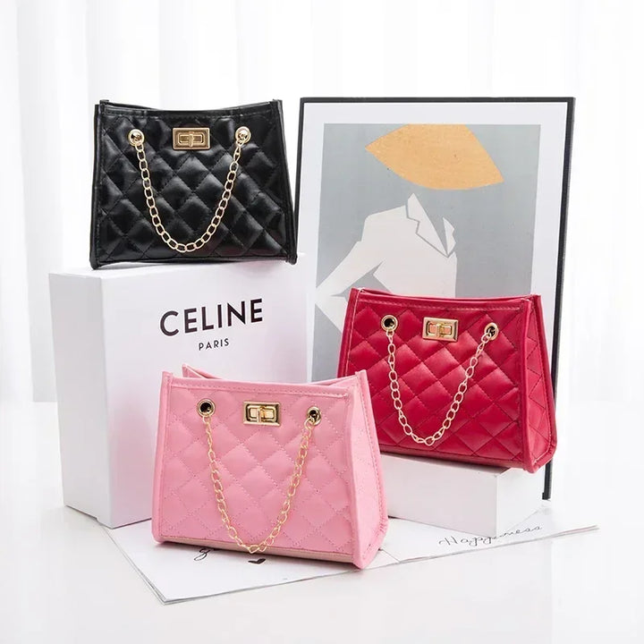 Faux leather bag with luxury design