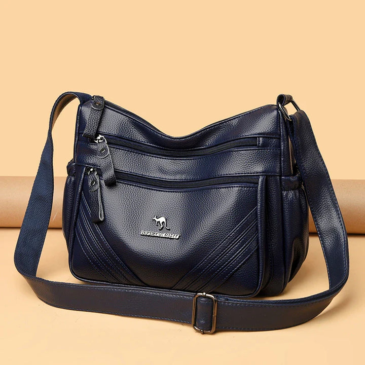 Leather bag with comfortable design - various storage compartments