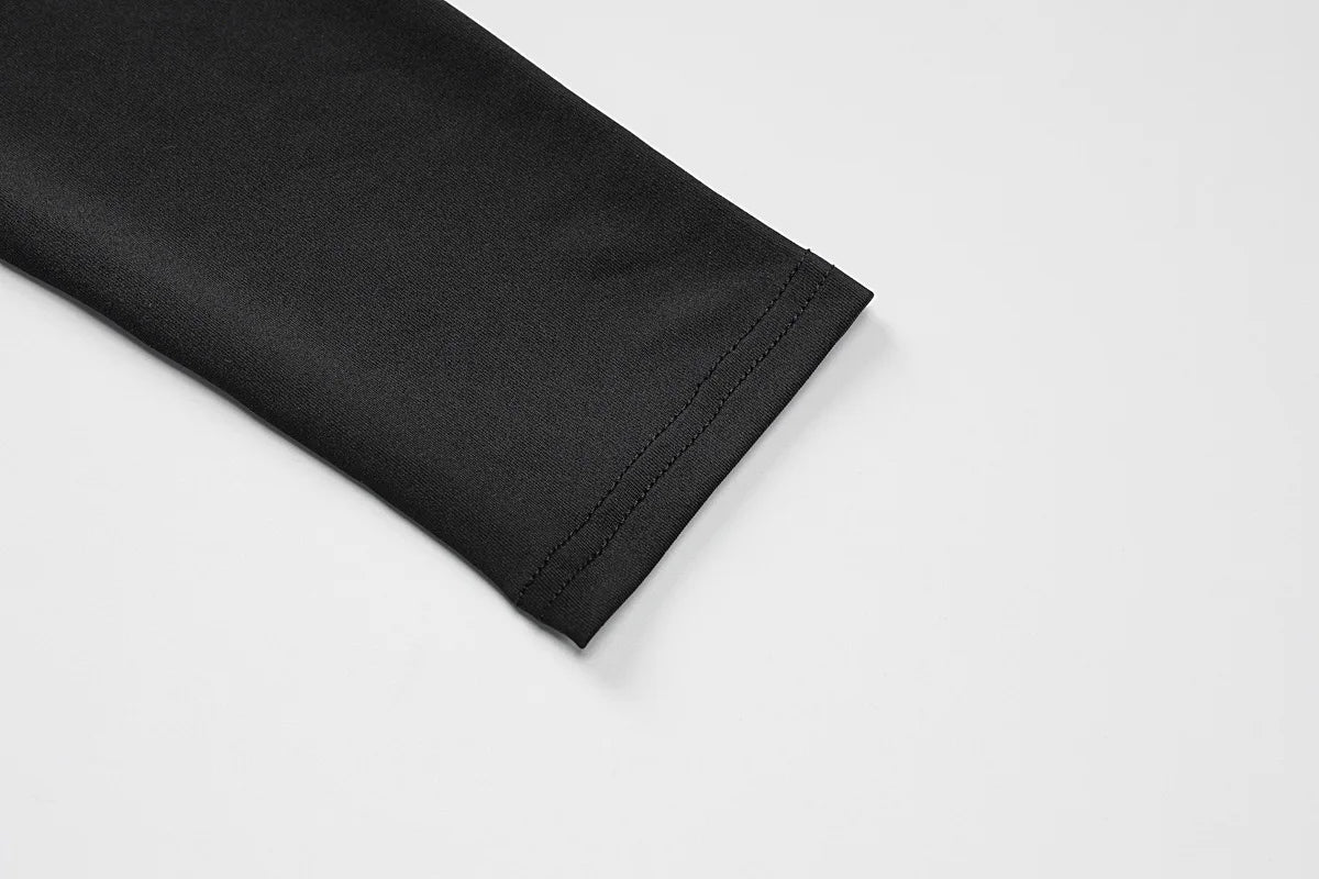 אוברול בד מחטב ומחמיא בעיצוב מחשוף מכנסי פדלפון  - סיירין