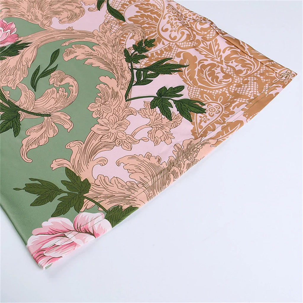 שמלת מקסי צמודה פרחונית - הייזל