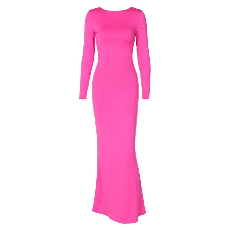 שמלת מקסי בעיצוב גב פתוח - מרלה