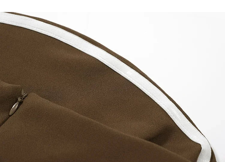 שמלת מידי סטרפלס אלגנטית בעיטור שסע - קורל