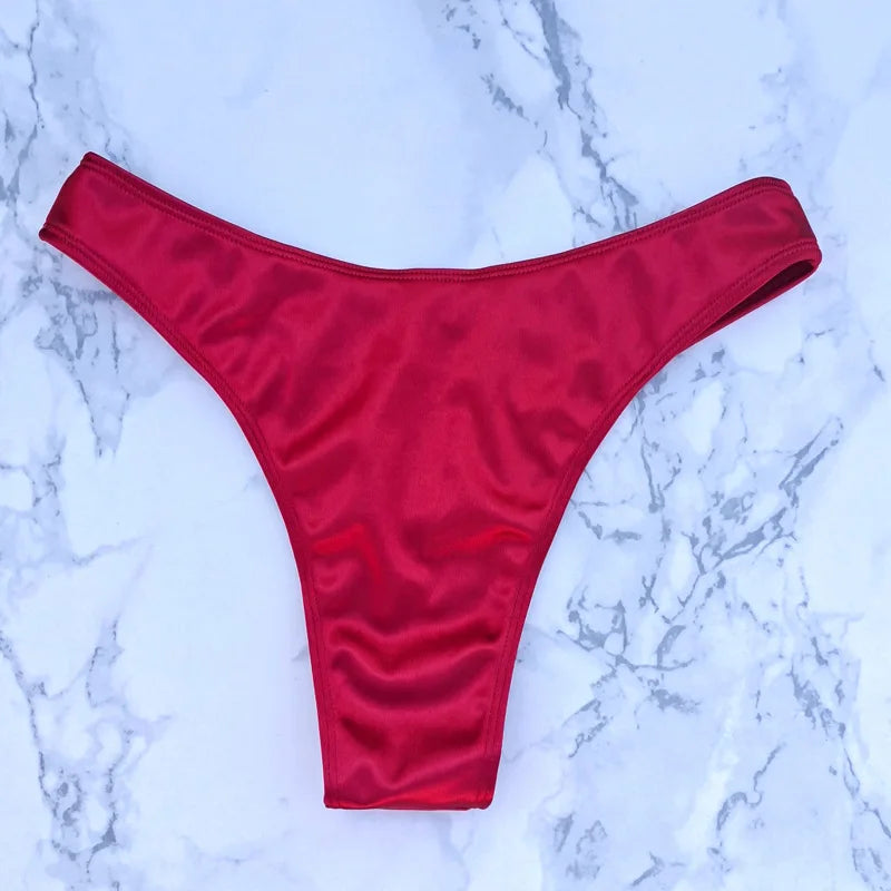 בגד ים סטרפלס גזרה גבוהה - ARIEL