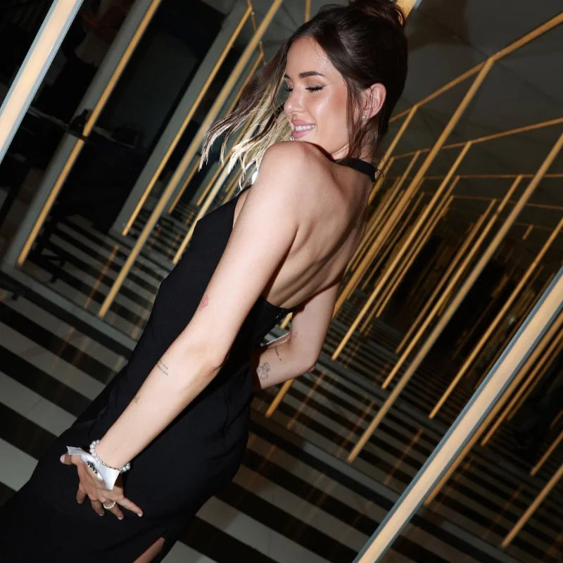 שמלת מקסי בעיצוב פתחים גב פתוח - סברין