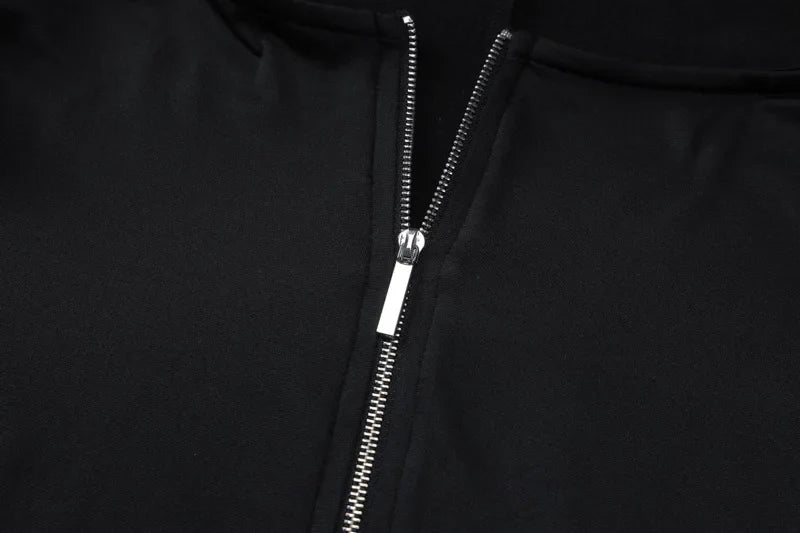 אוברול צמוד מחטב בעיטור רוכסן קדמי - ROSS