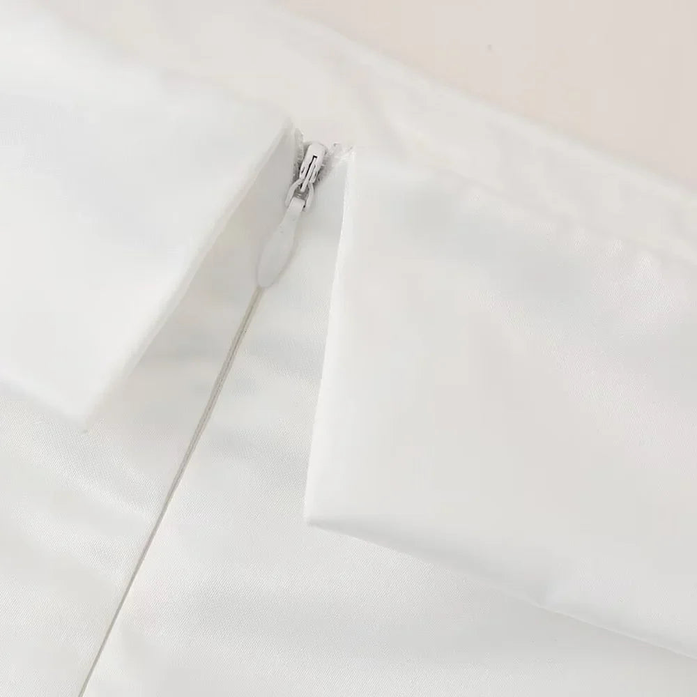 שמלת מיני סטרפלס בגזרת A - איירס