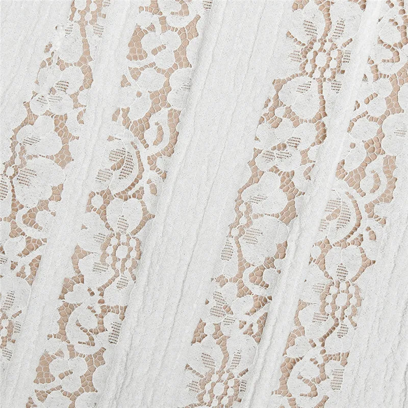 שמלת מיני תחרה כתפיים חשופות - מריה