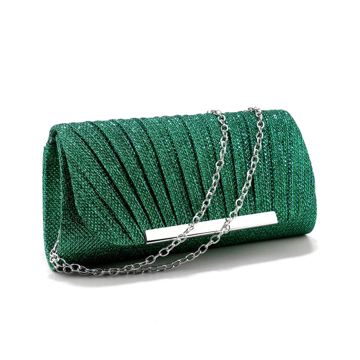 Clutch bag with sparkling studs design