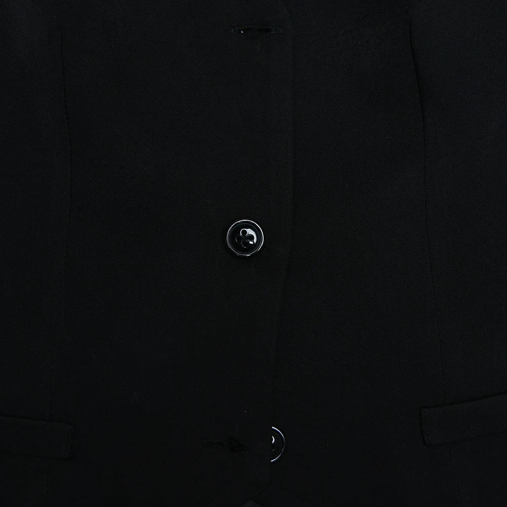 סט שני חלקים מחויט חצאית מיני קיפולים ווסט כפתורים - Jacqueline