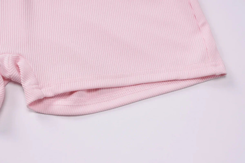 אוברול חלק אחד סרוג בעיטור כפתורים - Lauren