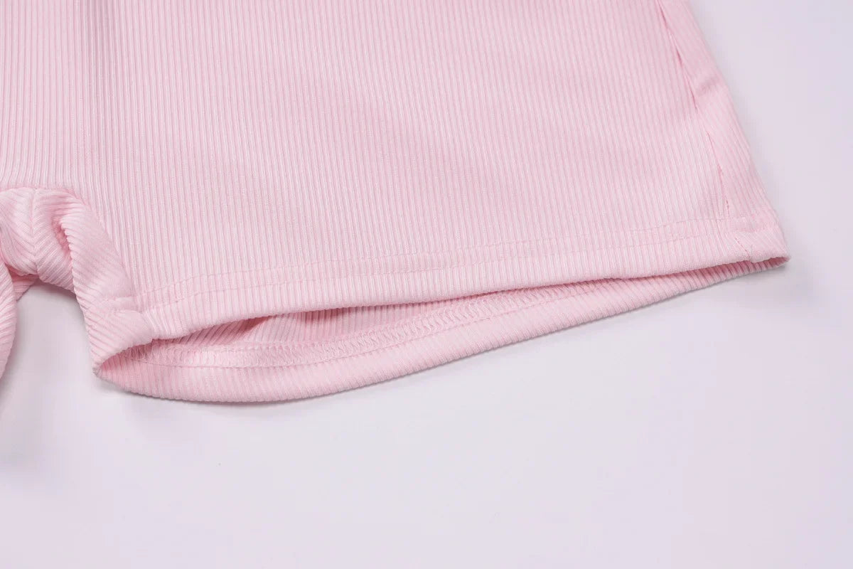 אוברול חלק אחד סרוג בעיטור כפתורים - Lauren