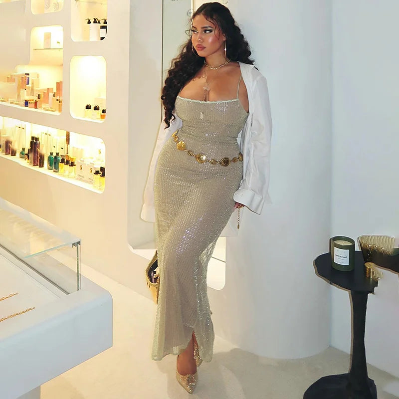 שמלת מקסי פייטים - מריסה