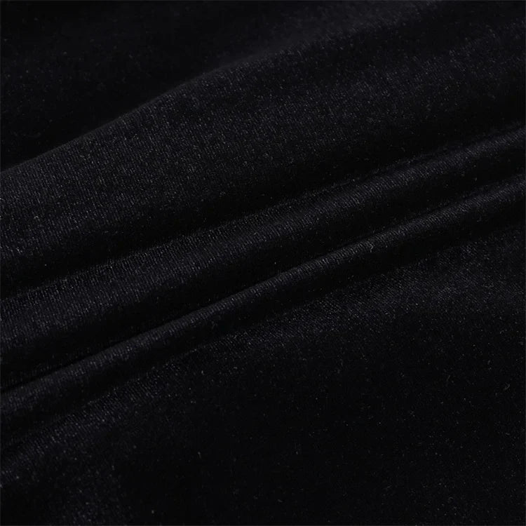 שמלת מיני גולף קטיפה בעיצוב כיווצים - Julia