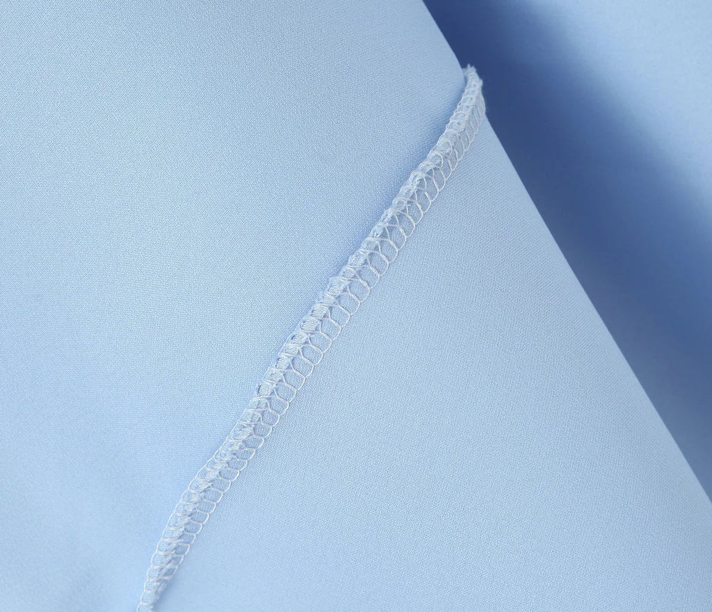 שמלת מיני סאטן בגזרת A בעיטור טול - Julissa