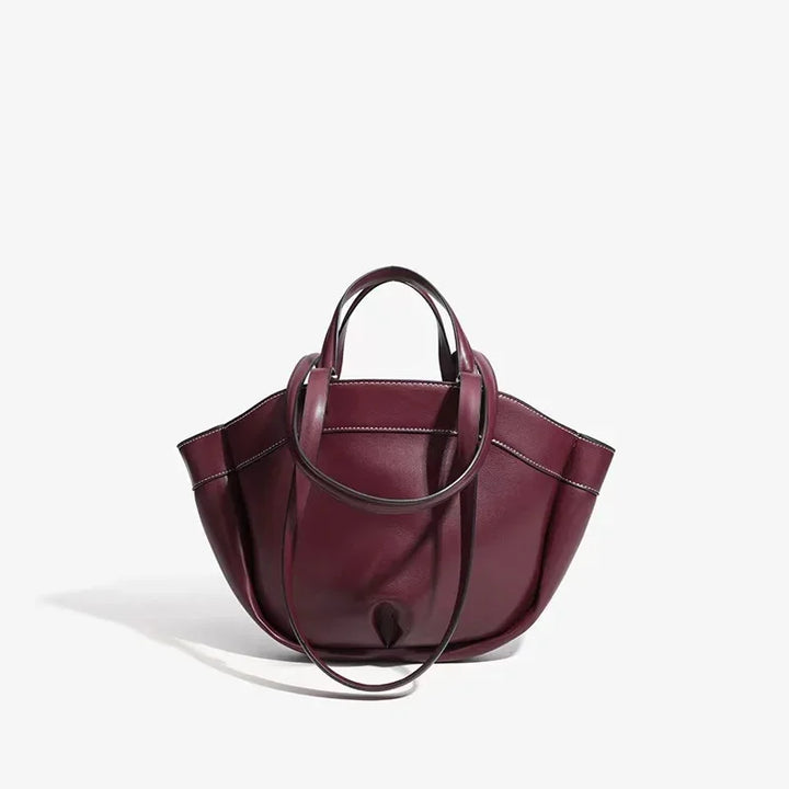 Faux leather bag with unique design
