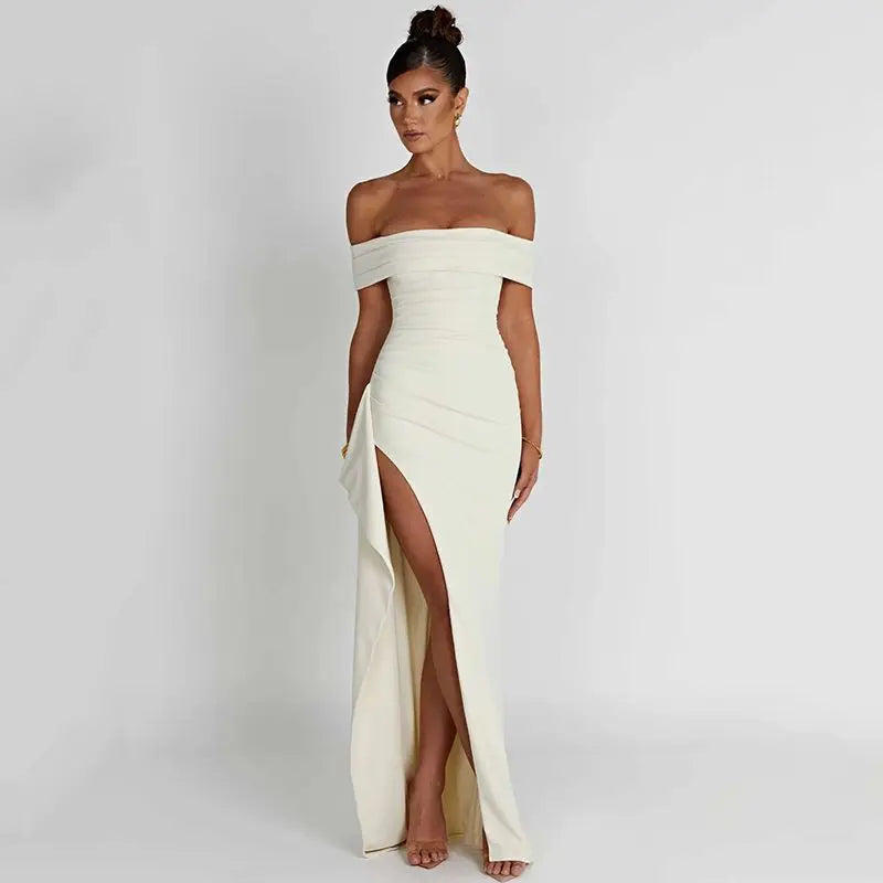 שמלת מקסי כתפיים חשופות - ג'ודי