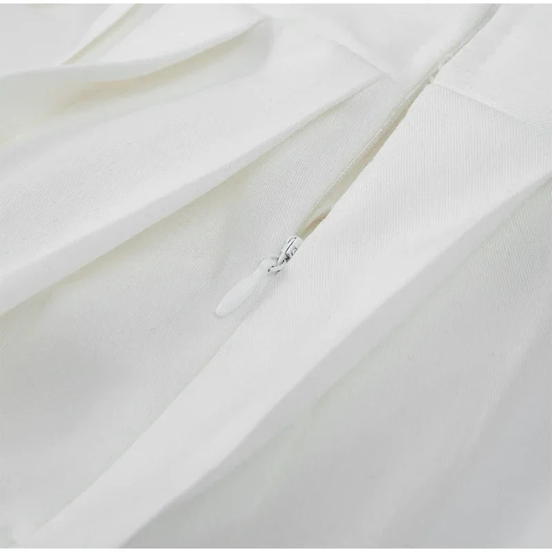 שמלת מיני קטיפה בעיצוב חצאית קיפולים - Ophelia