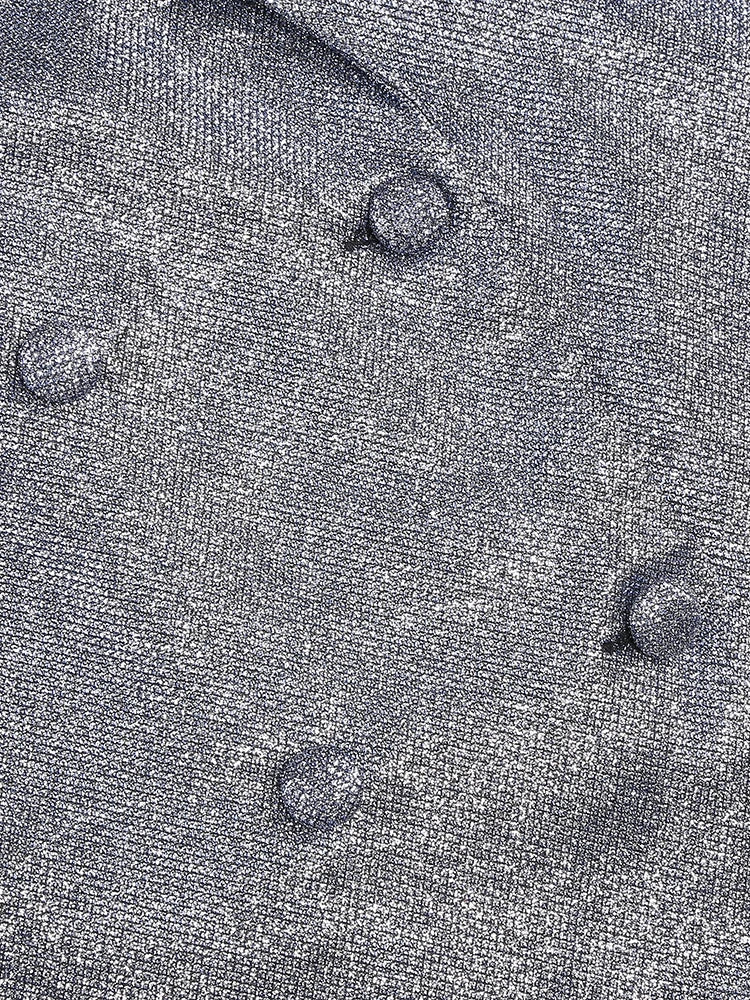 חליפת 3 חלקים גליטר מנצנצת חזייה בלייזר ומכנסיים פדלפון גזרה גבוהה - גלורי