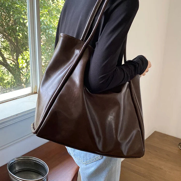 Faux leather crossbody bag