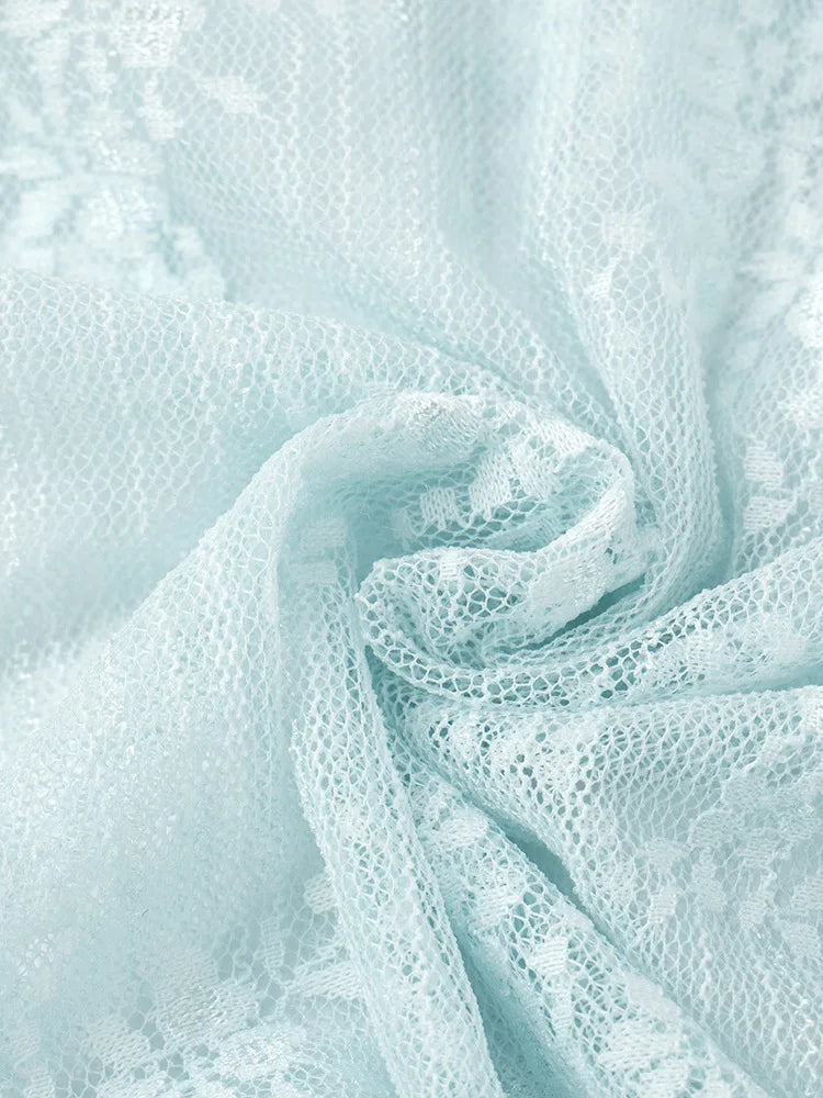 שמלת מקסי בעיטור תחרה - שרי