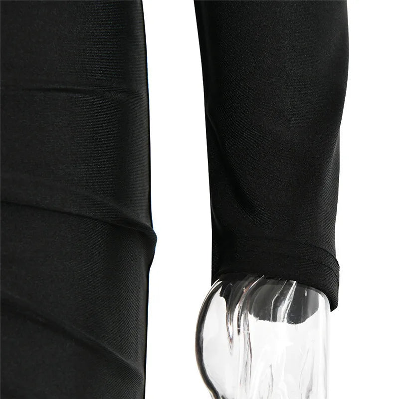 שמלת מקסי בד מחטב בעיטור כיווצים ואבזם זהב - קהאלני