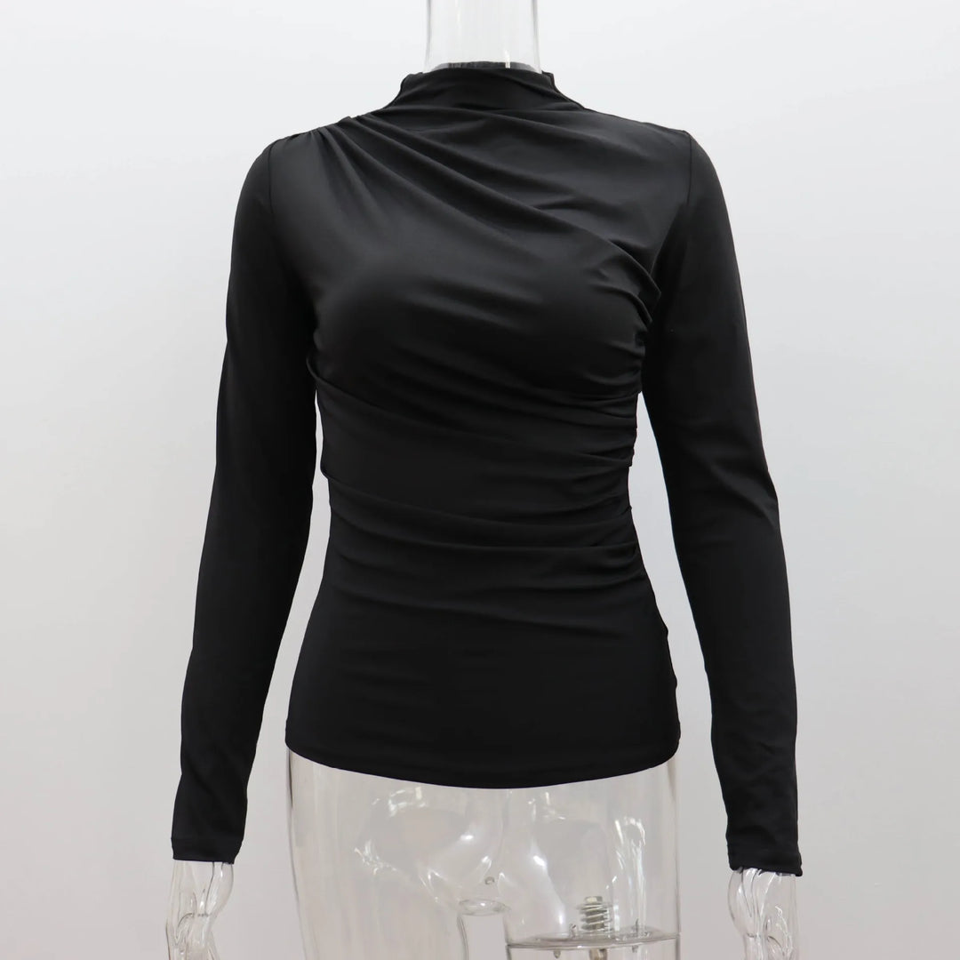 Long sleeve wrinkled shirt - Aya